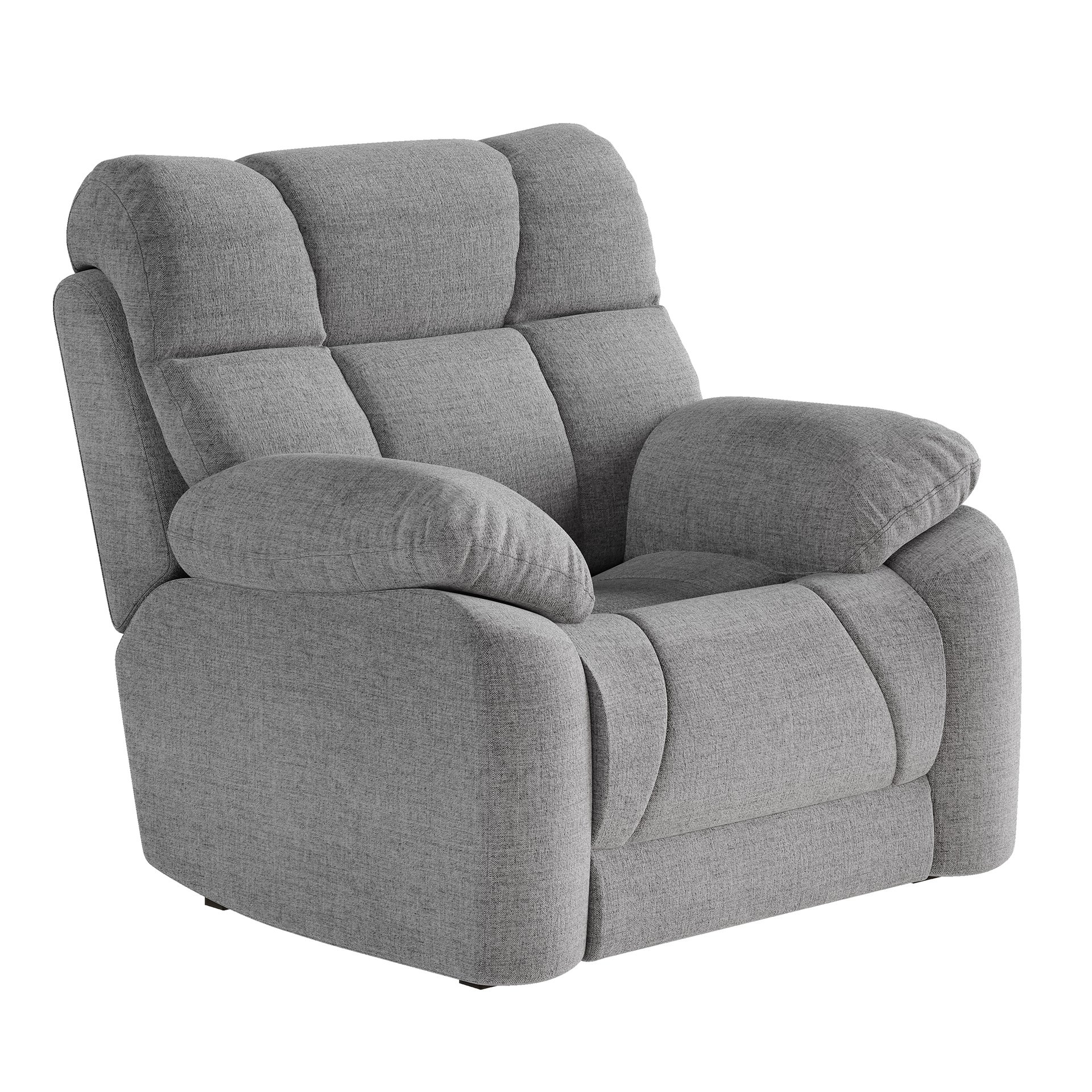 High-Quality Silo 3D Render of Gray Armchair