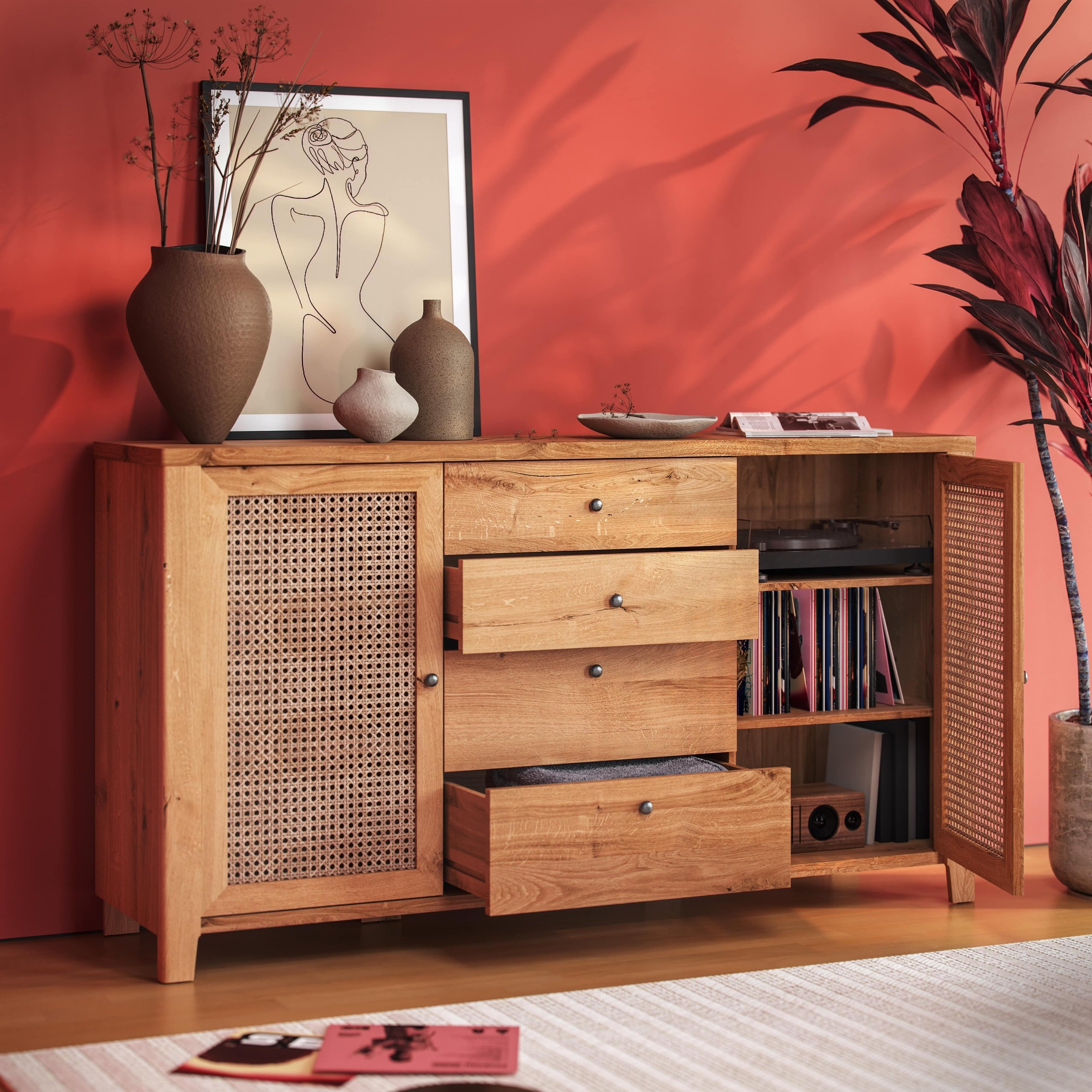 Promoting Furniture Business Online with Wood Commode CGI