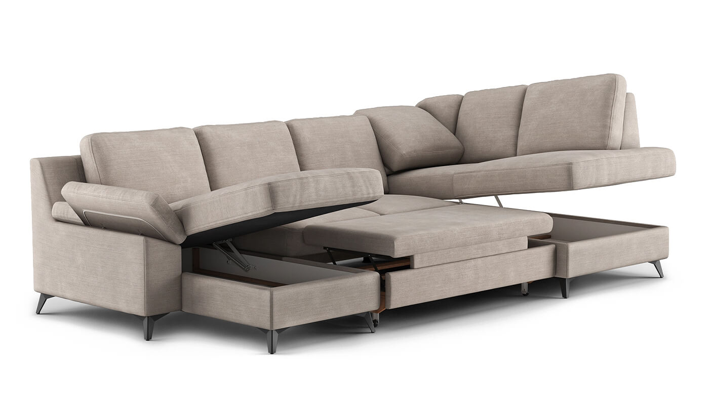 High-Quality Silo 3D Visualization of a Sofa