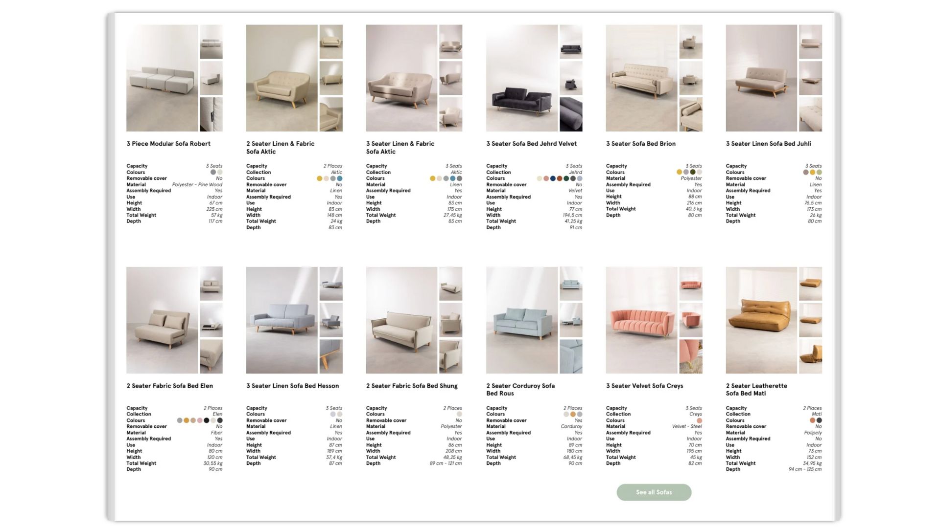 Diverse Furniture Lifestyles in Sklum’s CGI Catalog