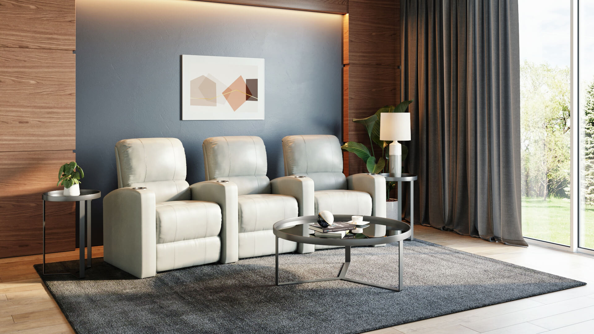 Leather Armchairs Lifestyle Render