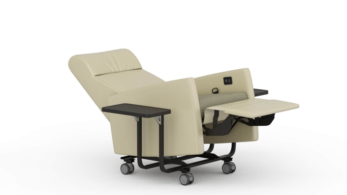Beige Chair Silo 3D Rendering