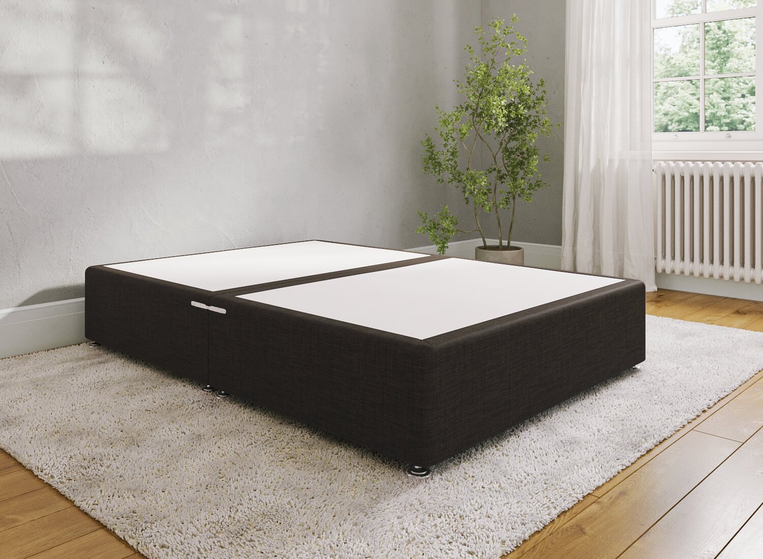 Black Folding Bed Product Rendering