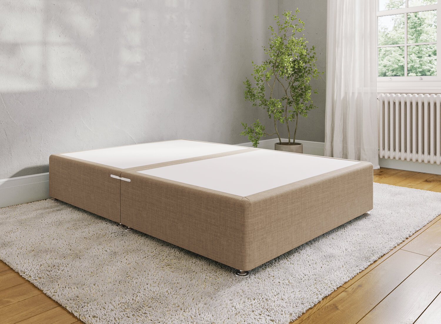 Brown Folding Bed Product Rendering