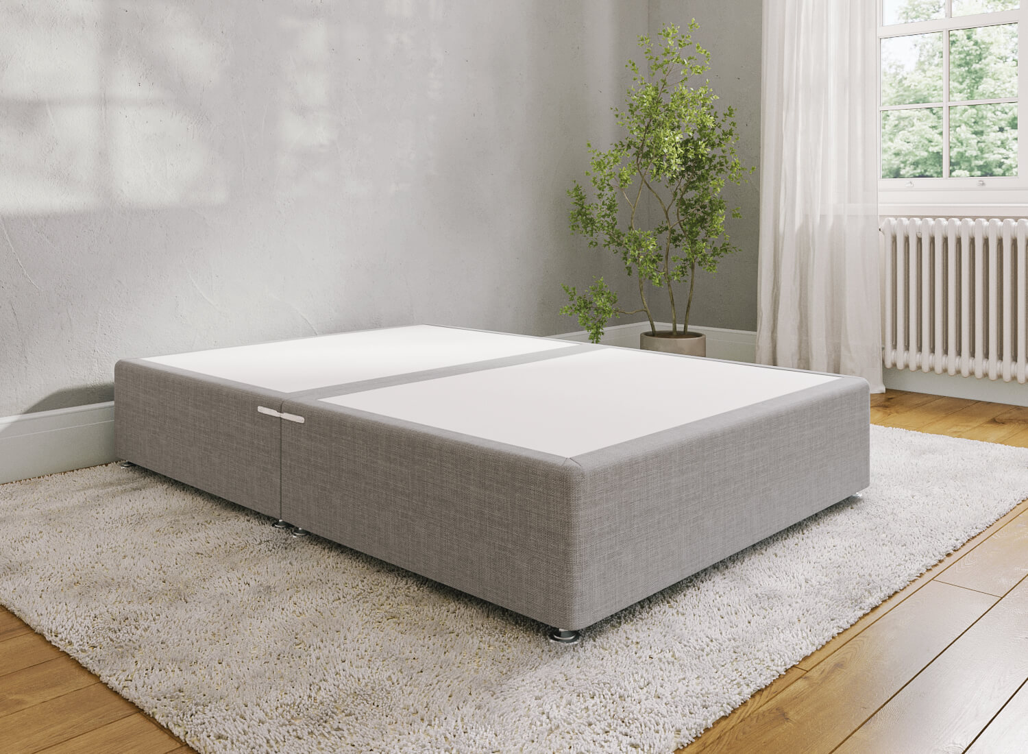 Grey Folding Bed Product Rendering