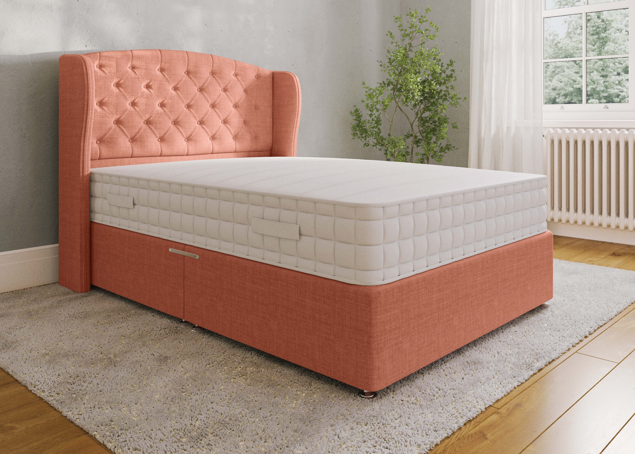 Peach Bed Product Rendering
