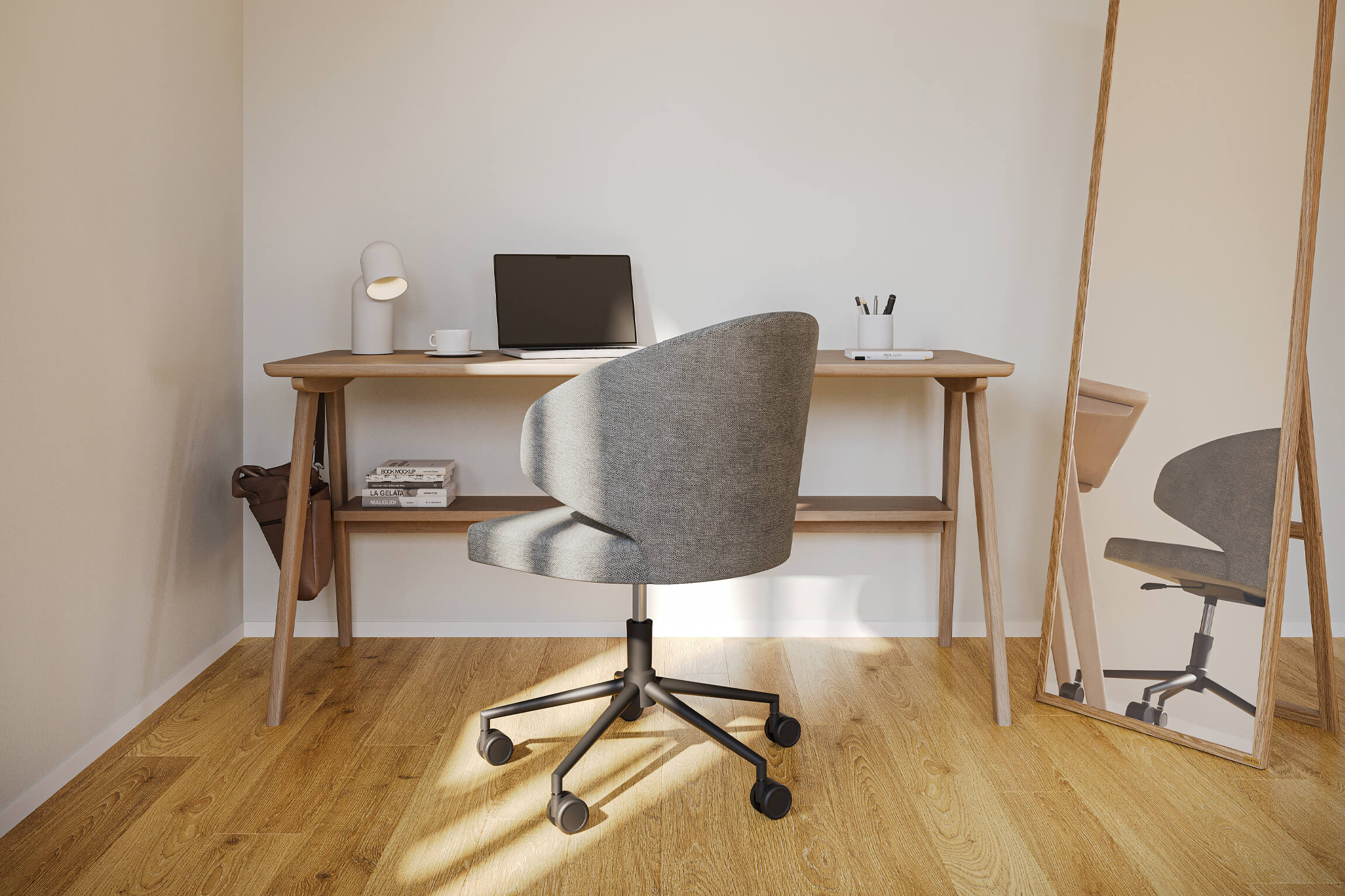 3D Visualization of Sustainable Home Office Furniture