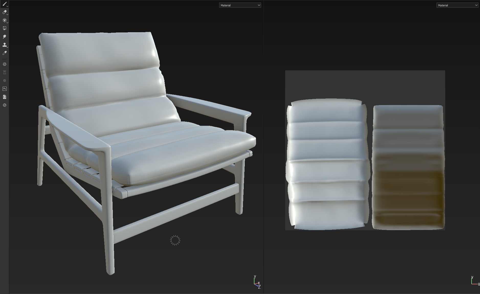 Texturing and Material Application to a 3D Model