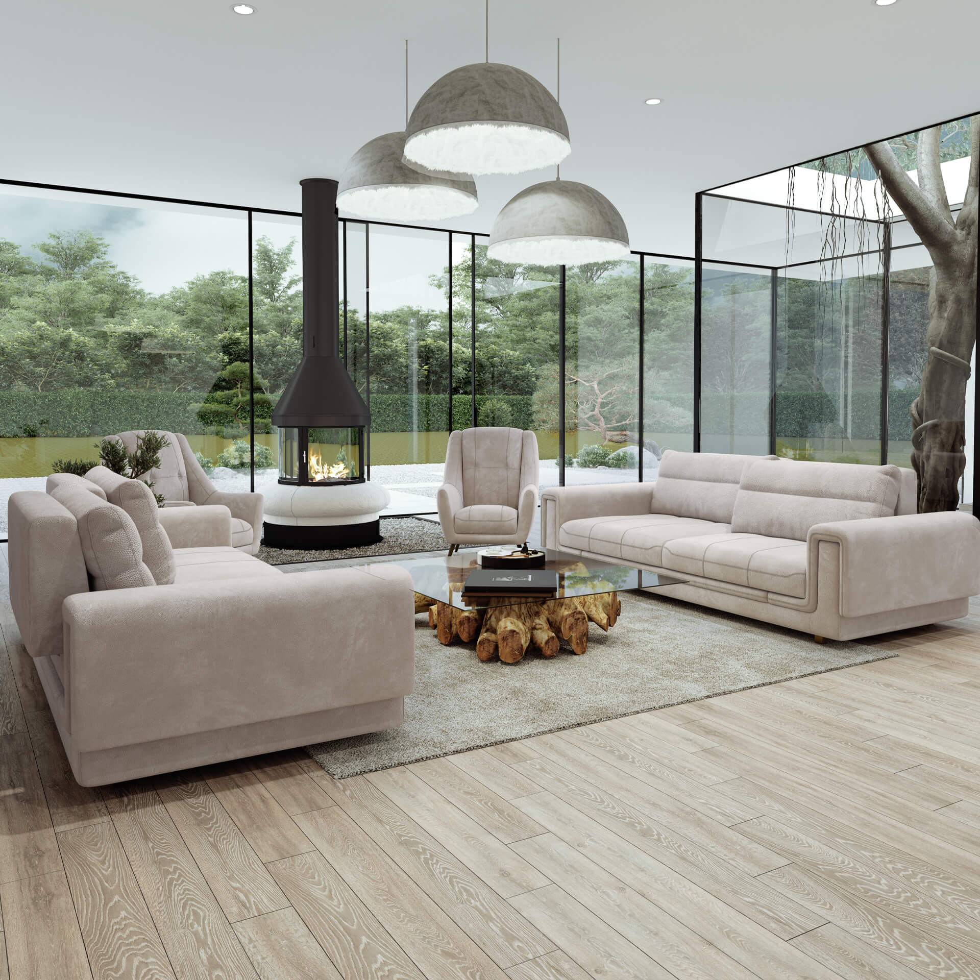 Living Room Furniture Lifestyle 3D Modelling