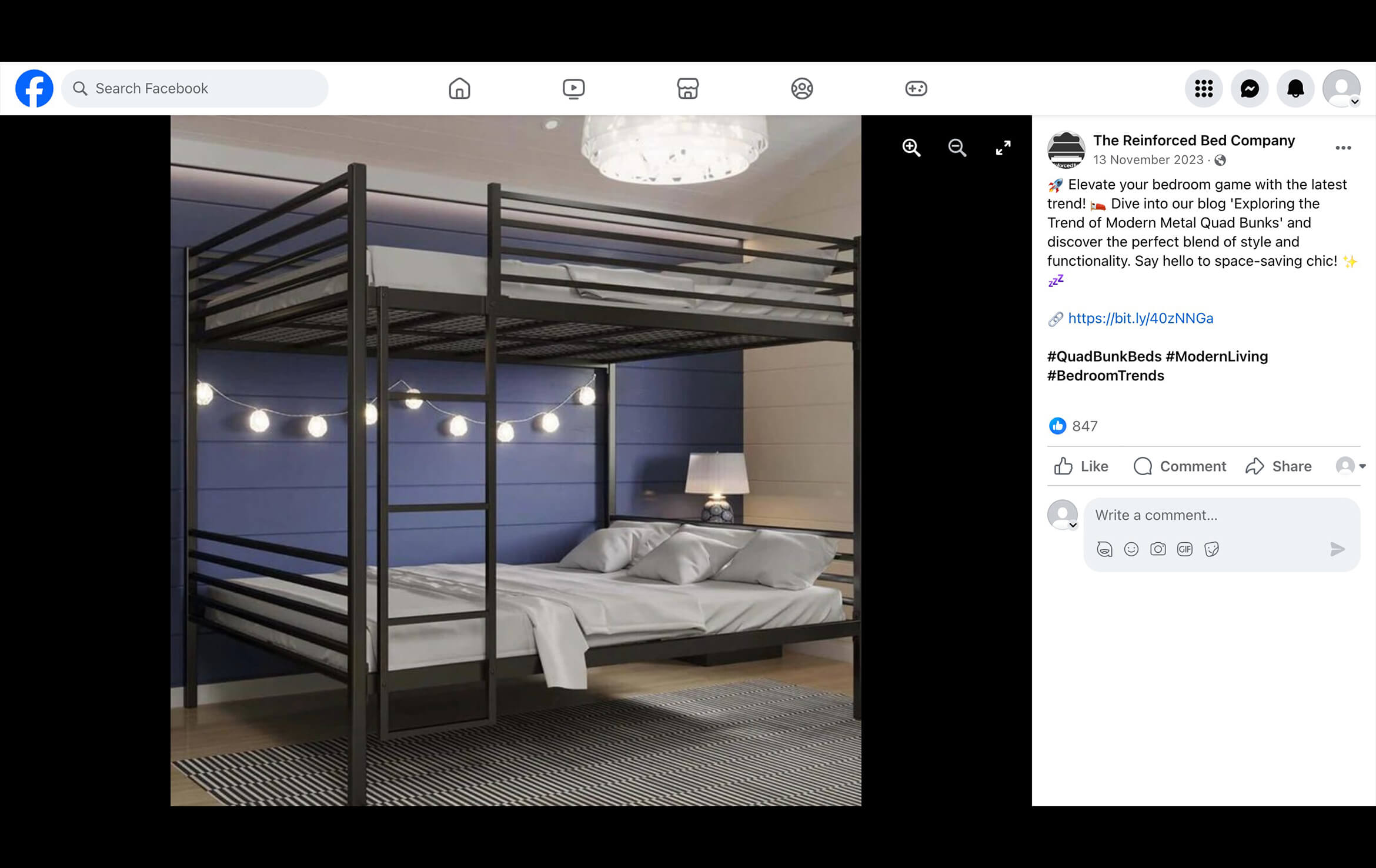 3D Visualization of Bunk Bed