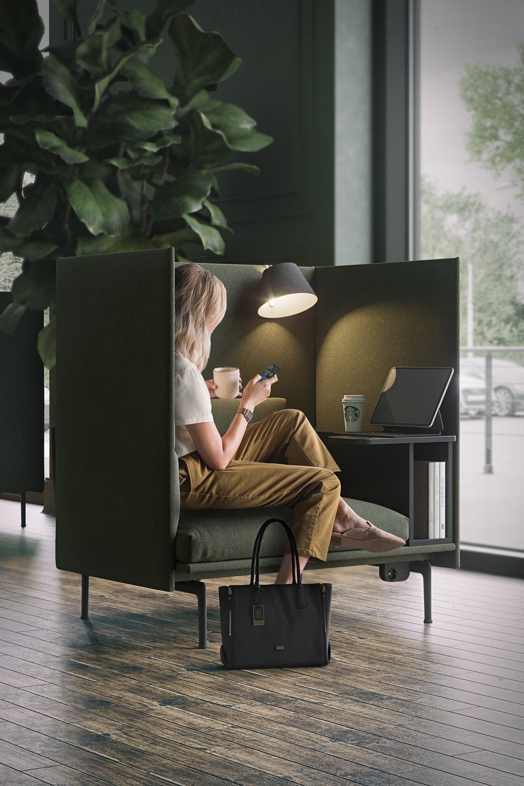 3D Visualization of an Office Nook