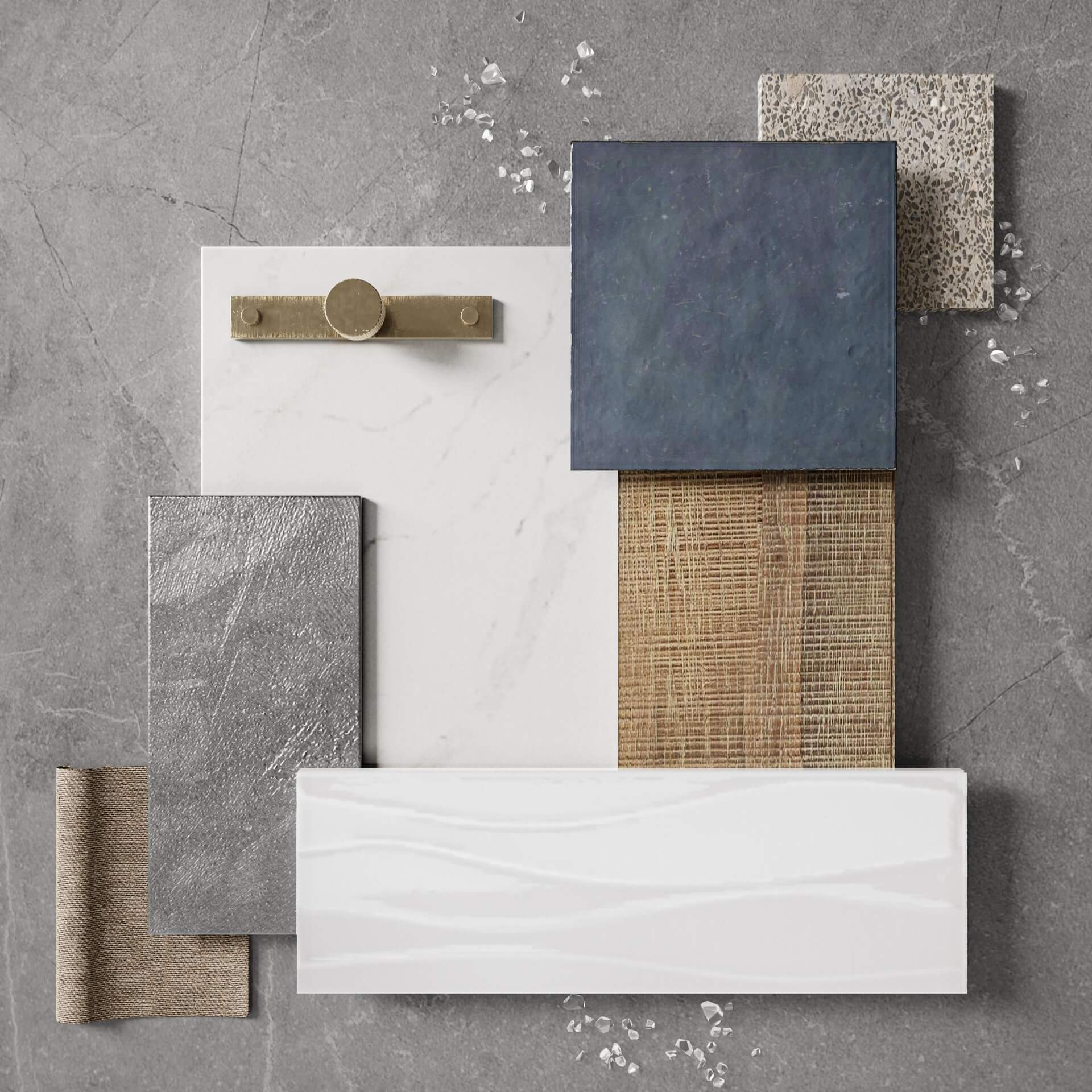 Flat-Lay Shot for Tile Product Options