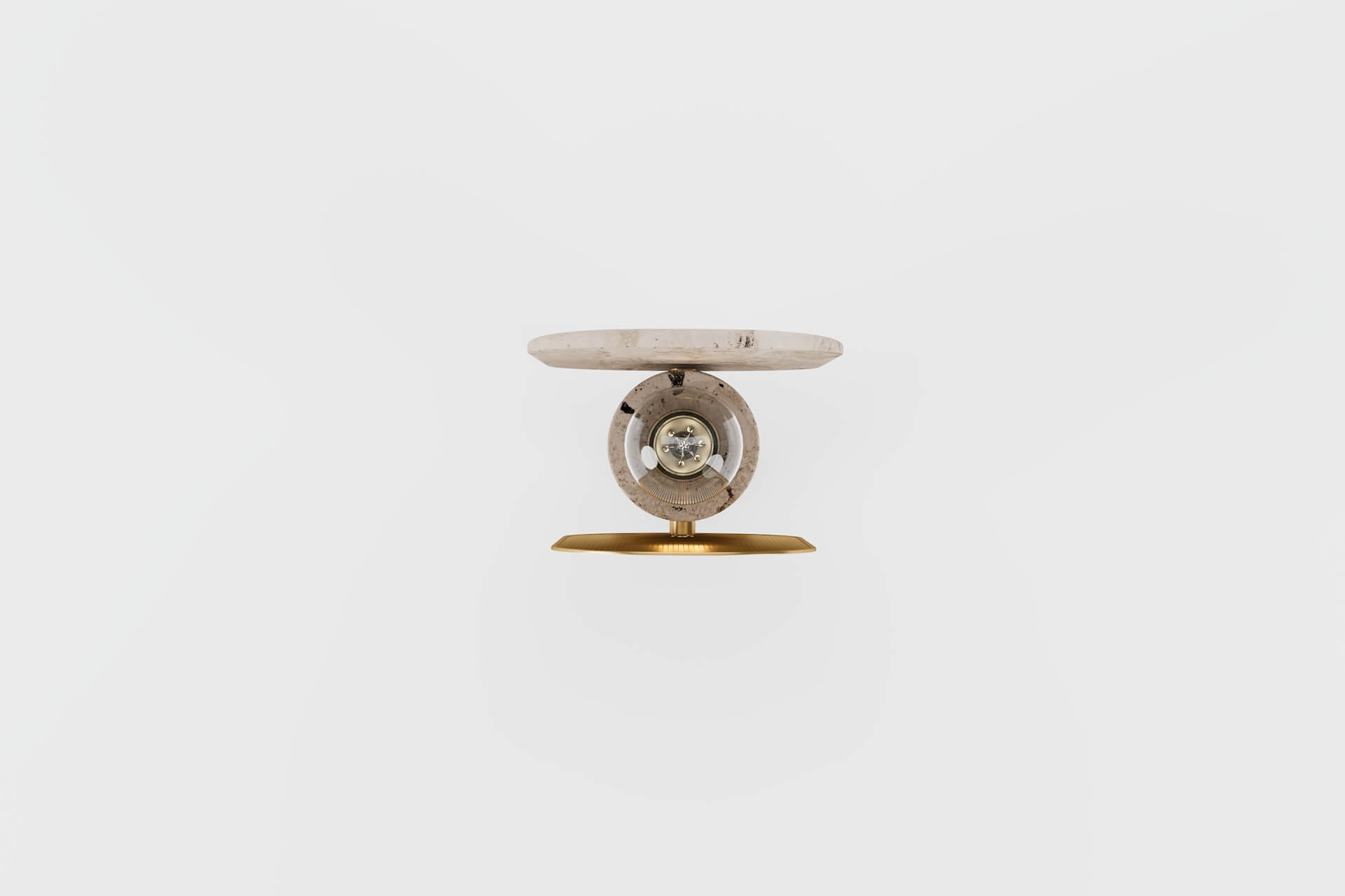 Overhead Angle for a Close-Up Lamp 3D Rendering