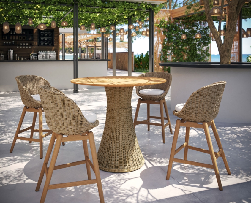 3D Rendering for Outdoor Restaurant Furniture