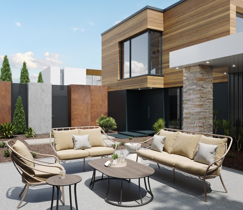 3D Exterior Render for Patio Furniture