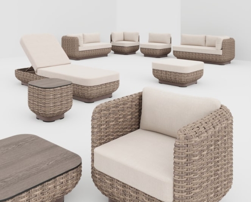 3D Rendering for Wicker Furniture