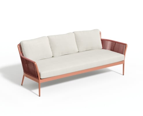 Sofa on White Background Rendering