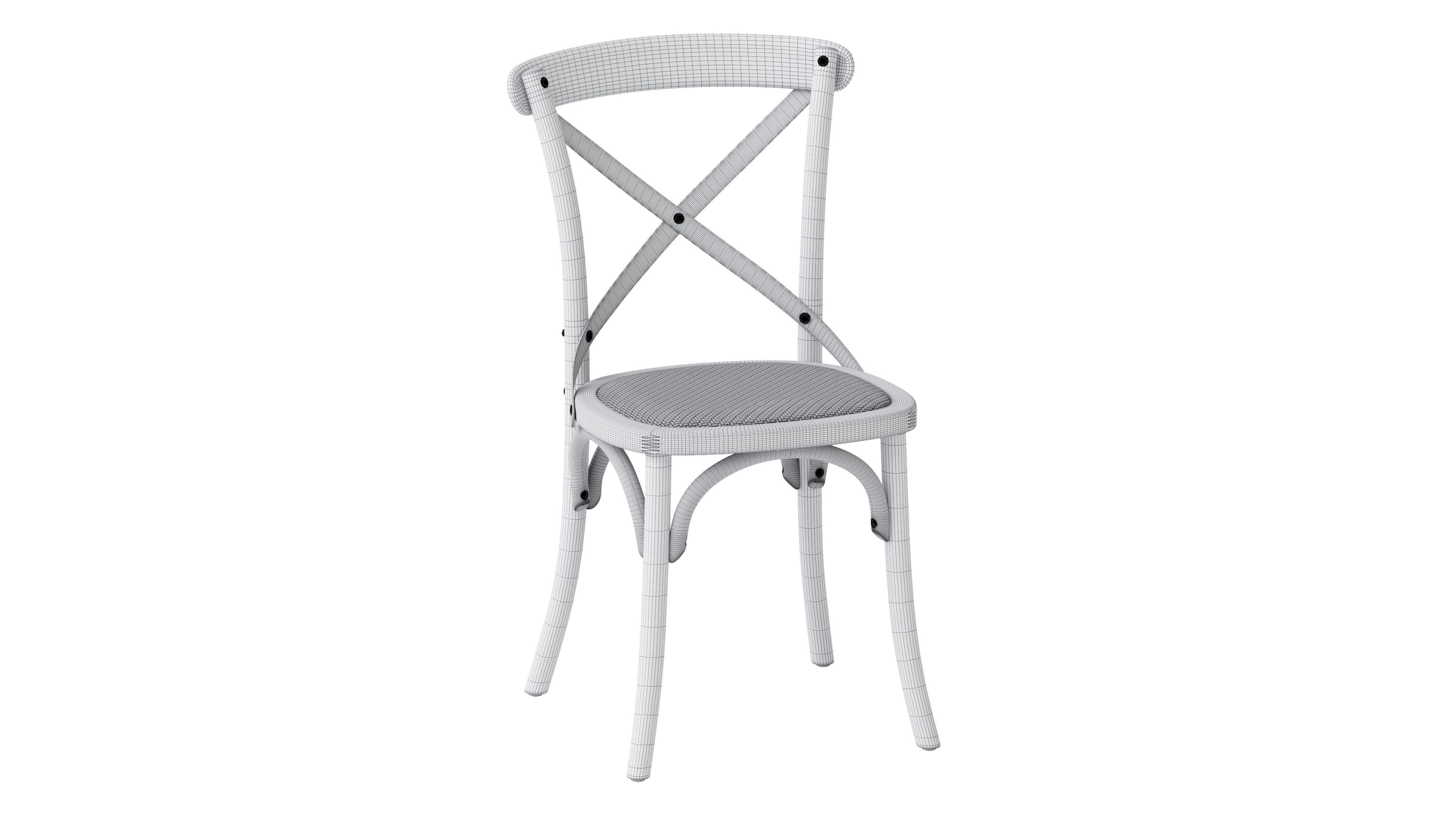 High-quality 3D rendered furniture chair showcasing 3D modeling and visualization