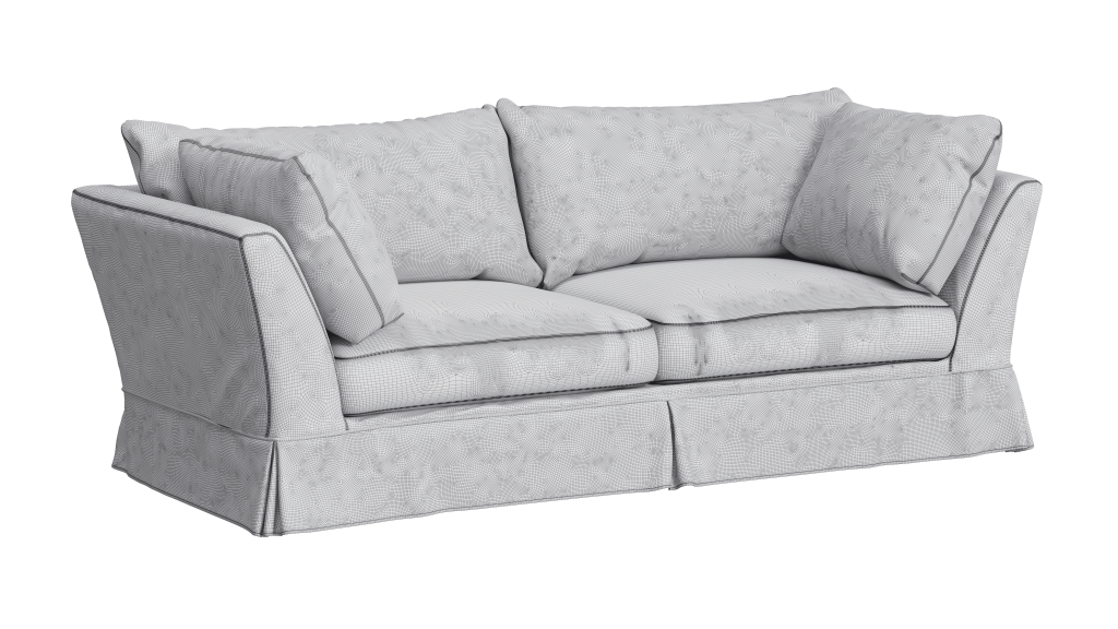 3D Furniture Modeling and Rendering of a Sofa