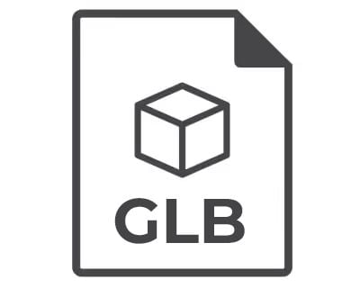 GLB format for 3D rendering