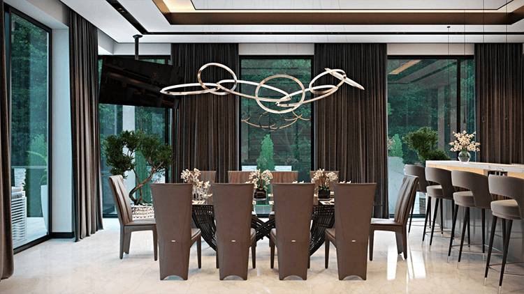 Photorealistic 3D furniture for kitchen lifestyle scene