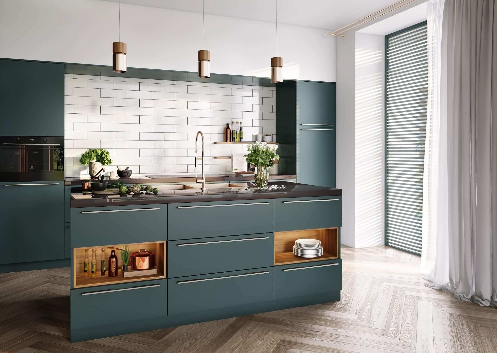 Kitchen Island 3D Visualization