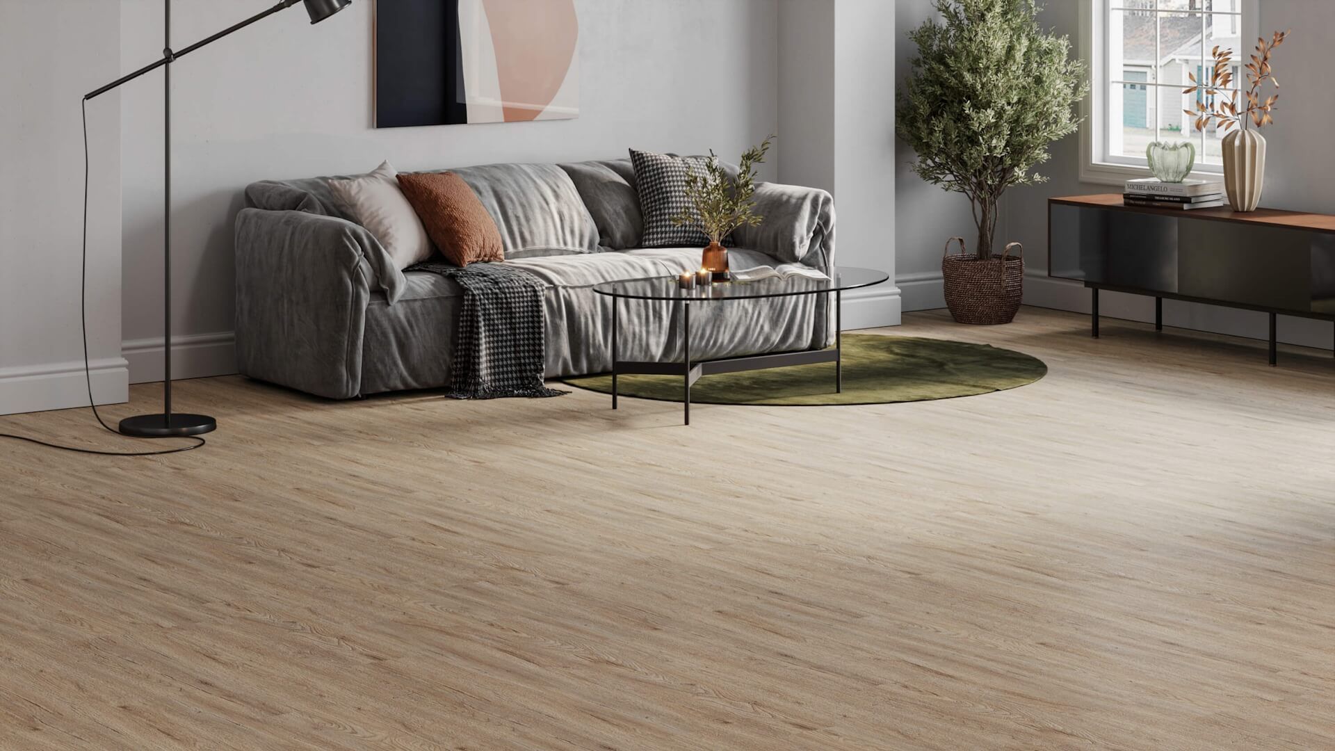 Solid Wood Flooring 3D Visualization