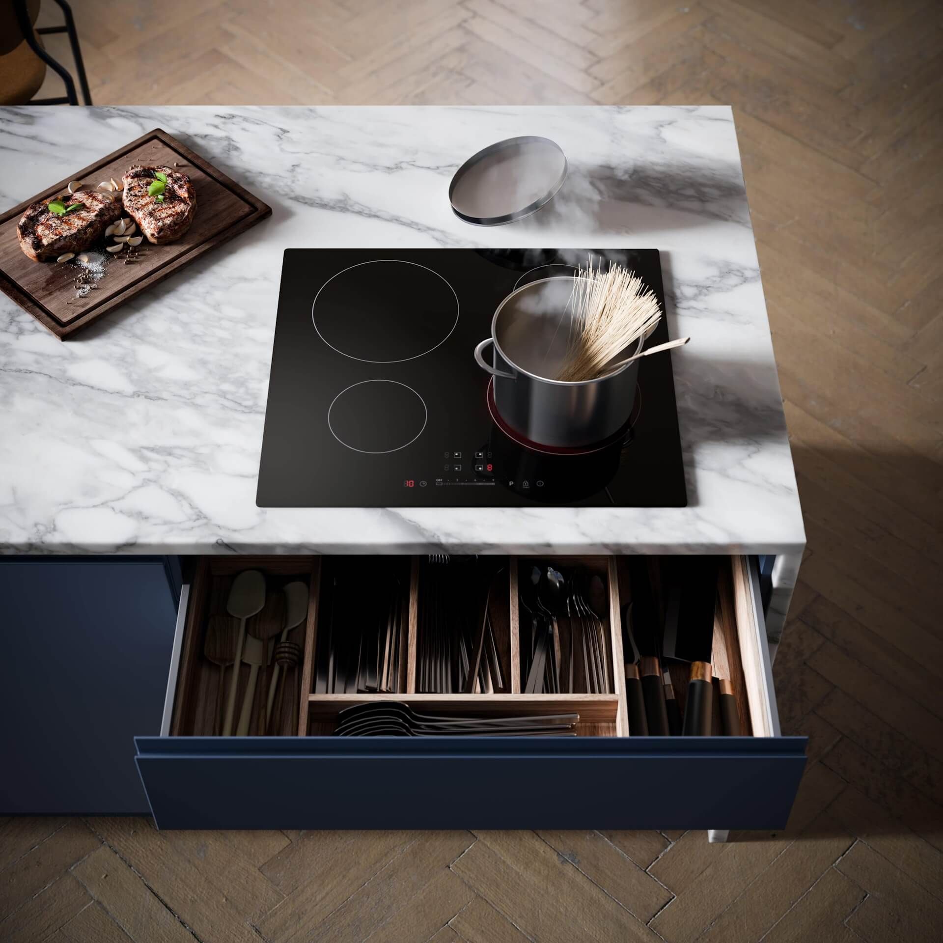 Kitchen Stove 3D Image Rendering