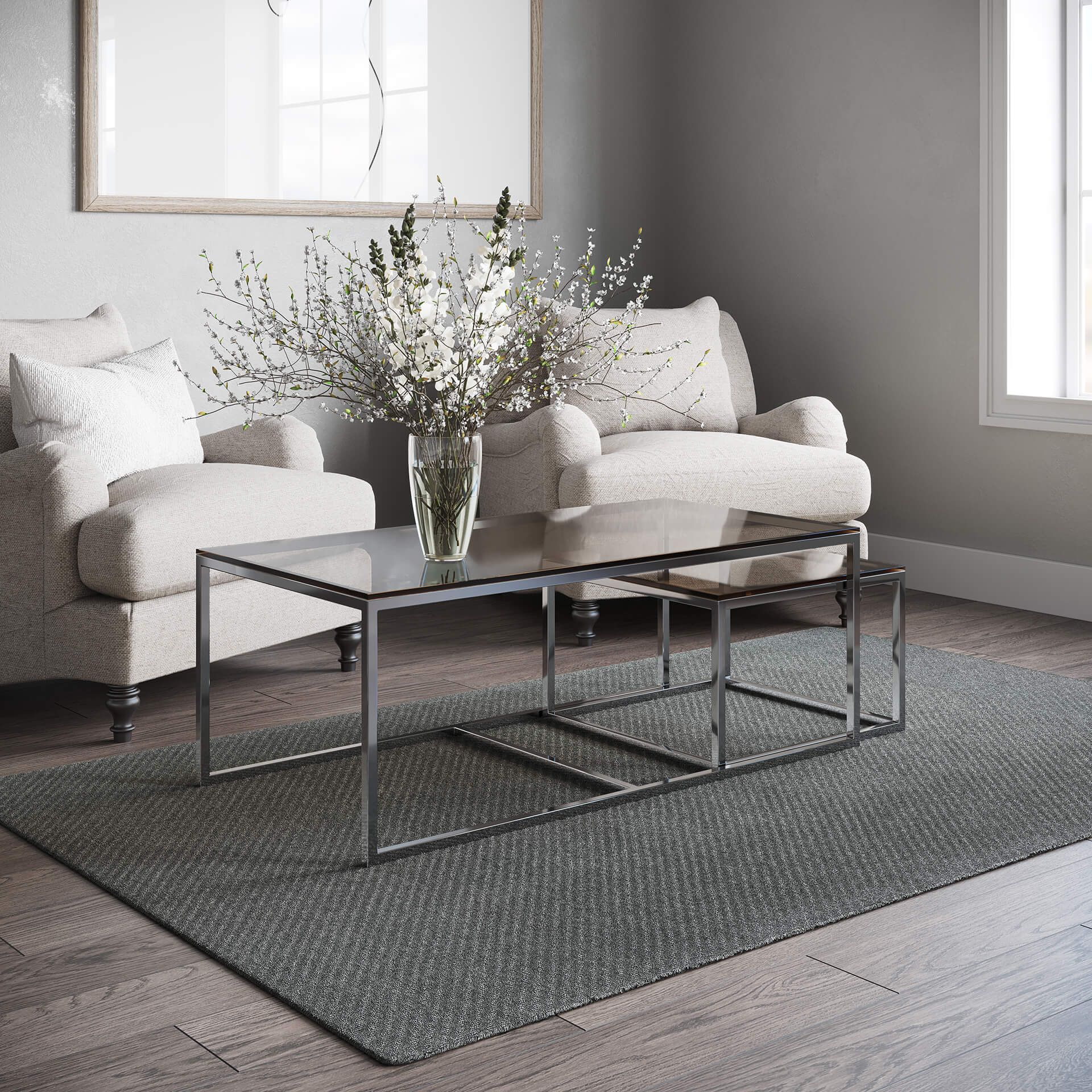 Dark Grey Rug Product CGI