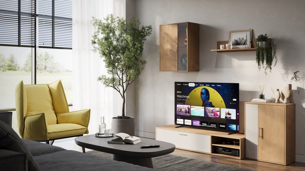 Interior Visualization of Modern Living Room with Furniture