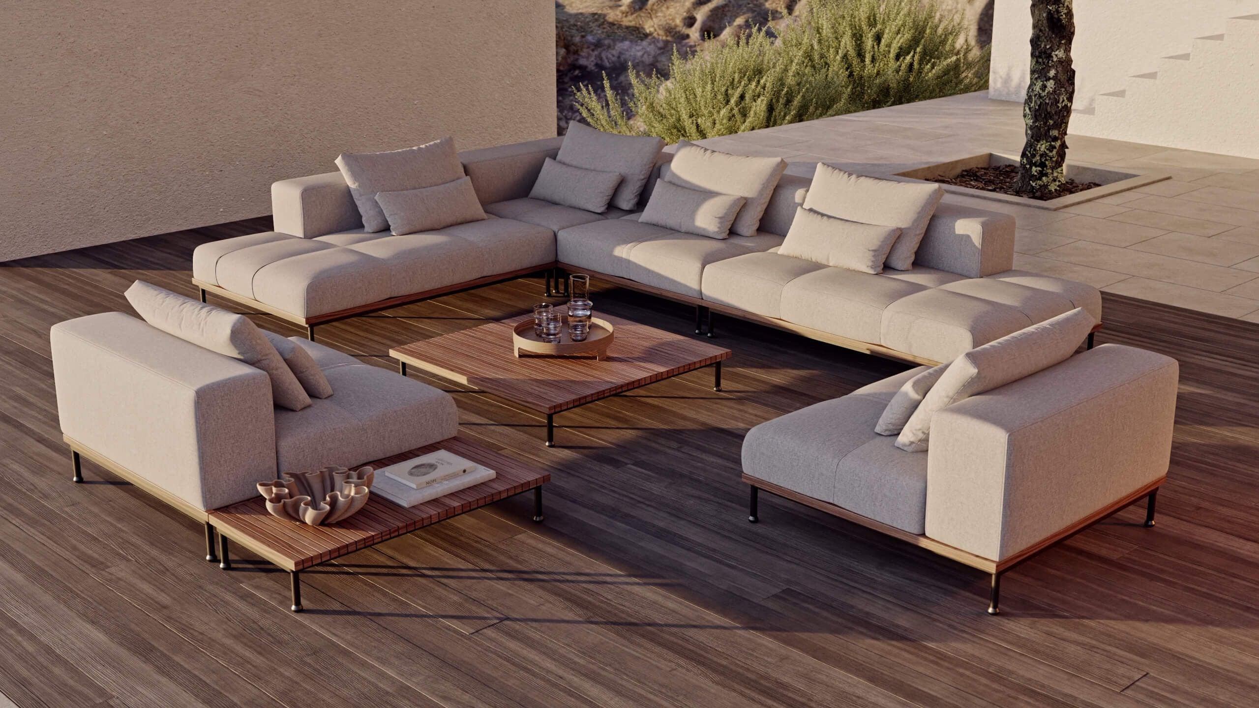 3D Product Animation Video: Upholstered Outdoor Furniture