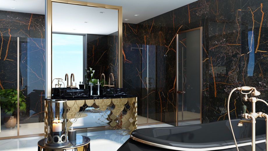 Product design 3D modelling: bathroom furniture CGI highlighting unique features