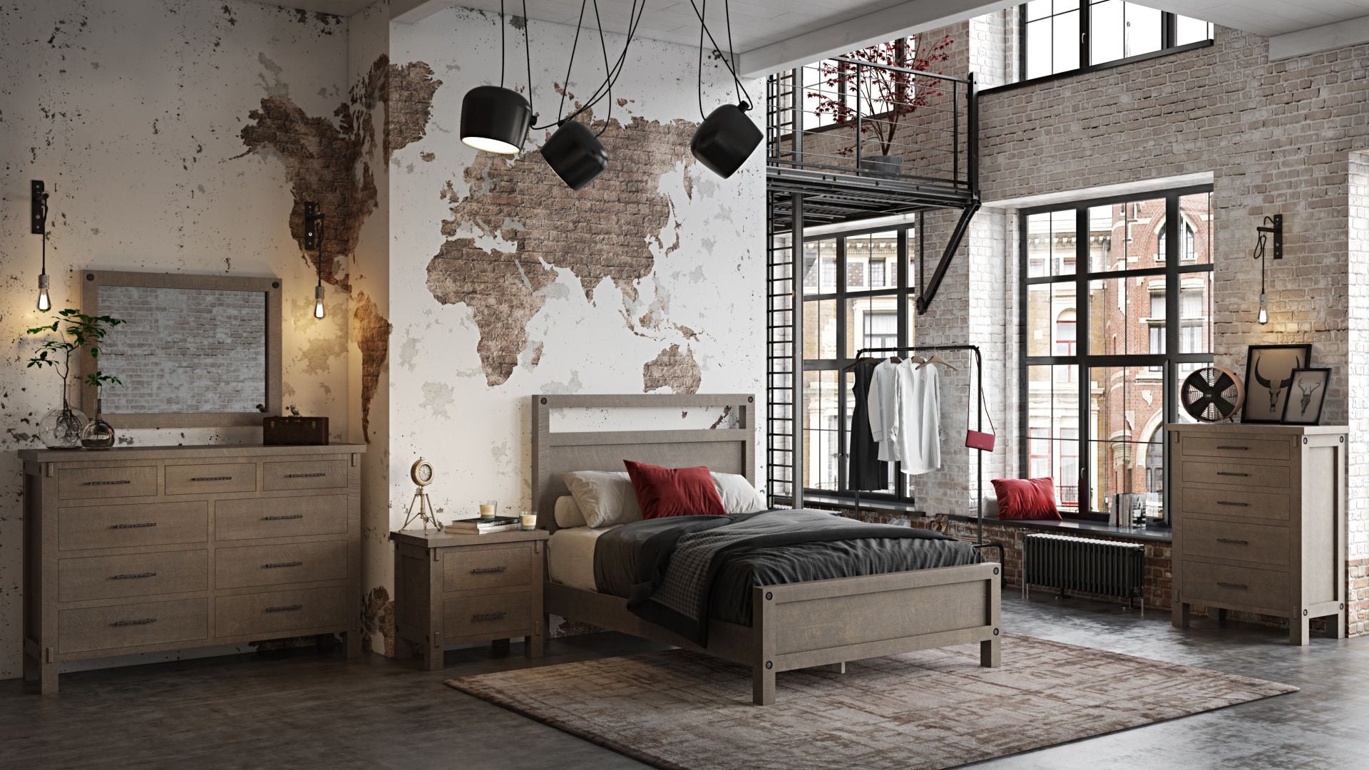 Highly Realistic 3D Scene for Bedroom Furniture Advertising
