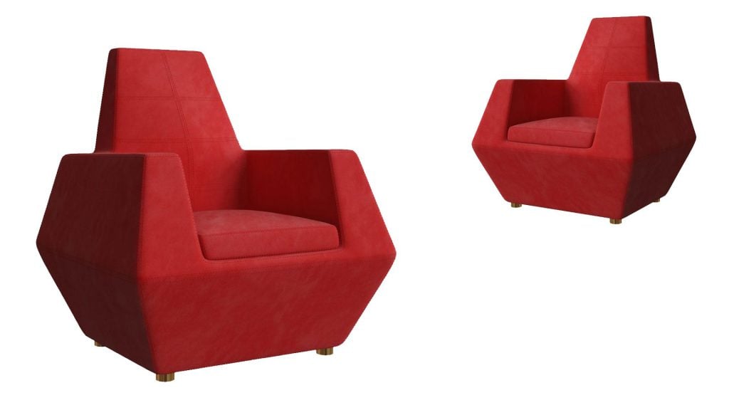 A Shot of a 360 Product Spin of a Designer’s Armchair