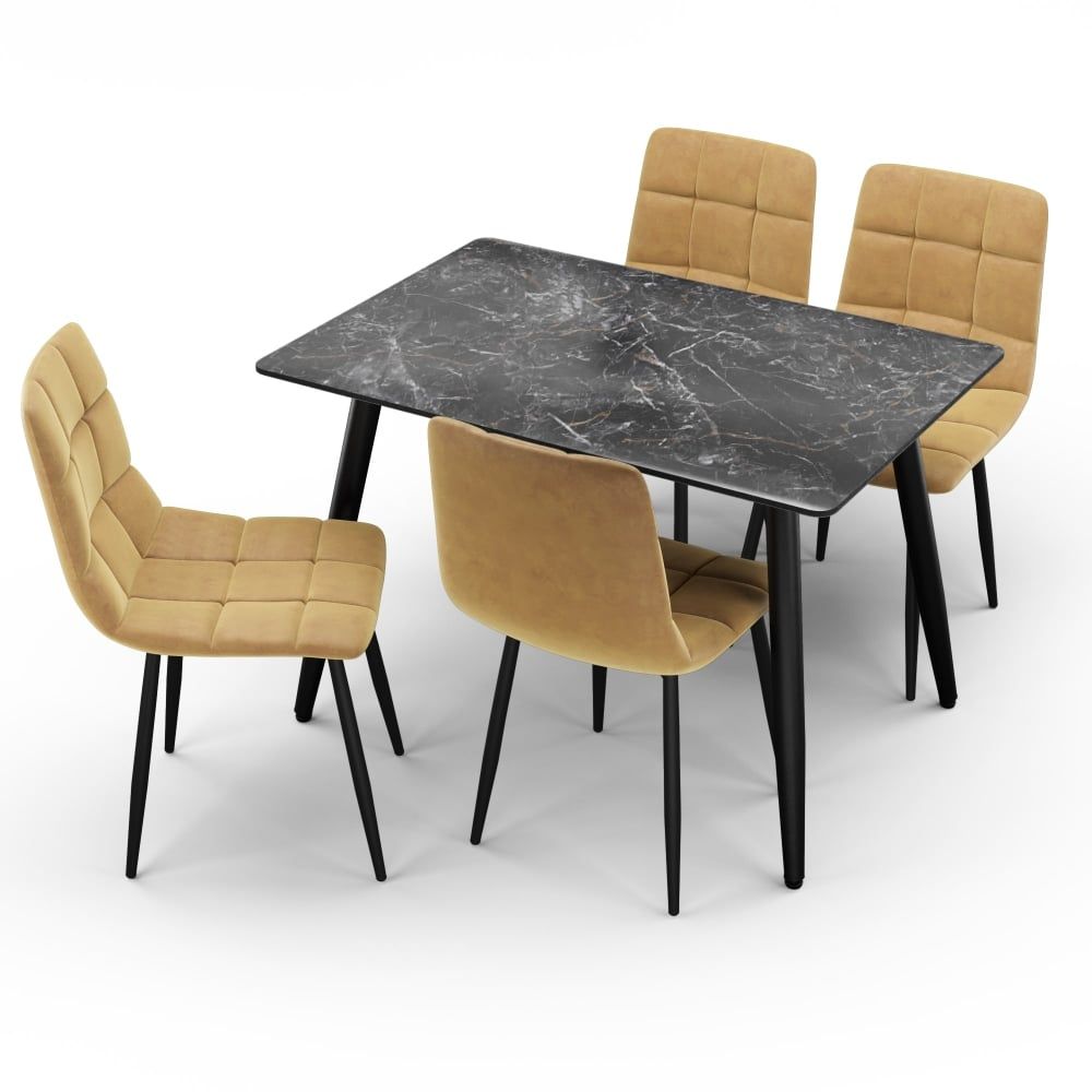3D Furniture Rendering of Modern Dining Set