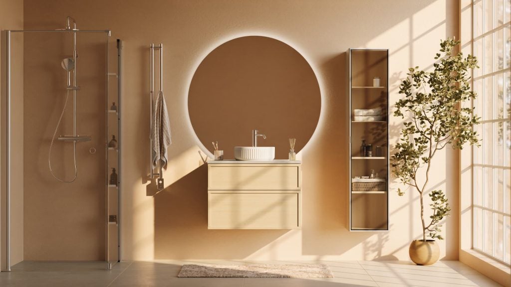 Photorealistic 3D Bathroom Interior Rendering