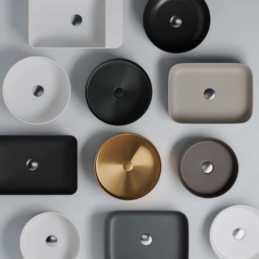 3D Product Rendering of stylish Sinks – High-Quality Visualization