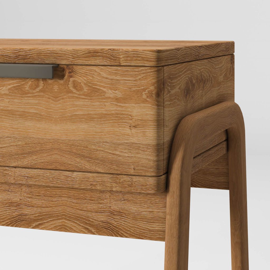 Realistic 3D Furniture Rendering – Wooden Table Visualization