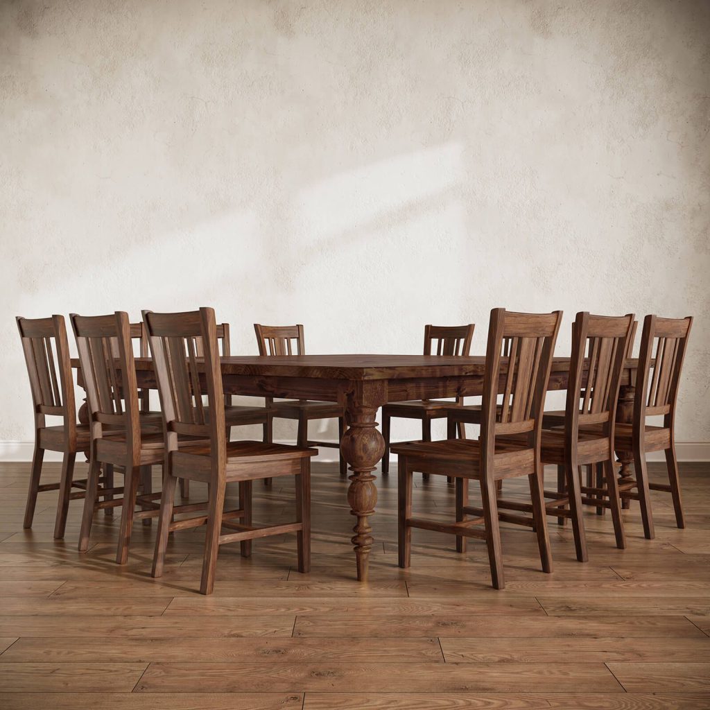 Realistic 3D Furniture Rendering of Dining Set