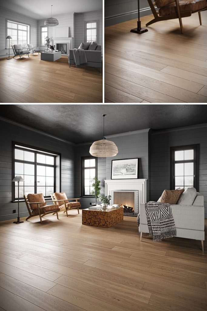 3D Interior Visualization of Modern Living Room with Realistic Furniture Rendering