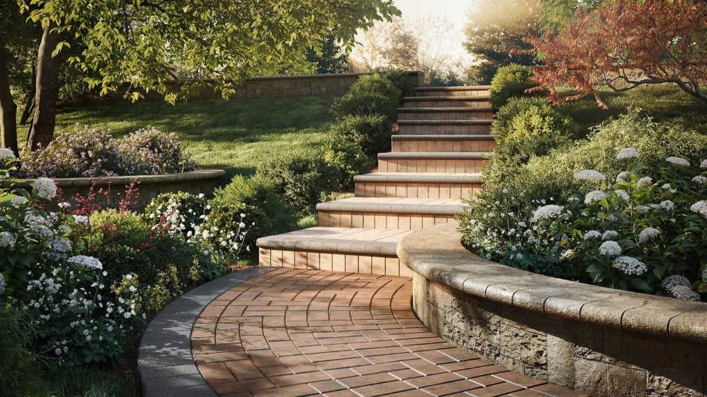 3D Landscape Visualization – Realistic Garden Rendering