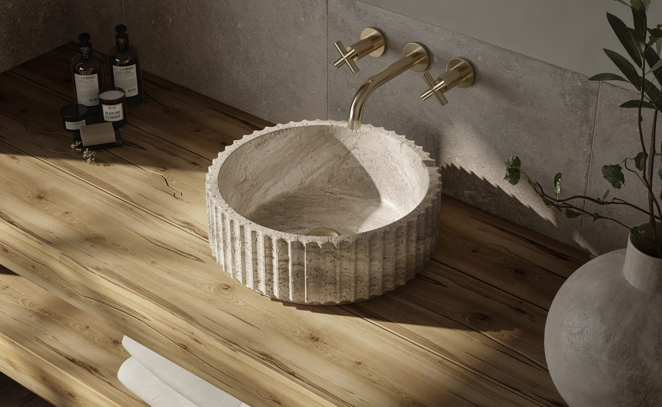Marble Sink Lifestyle Render