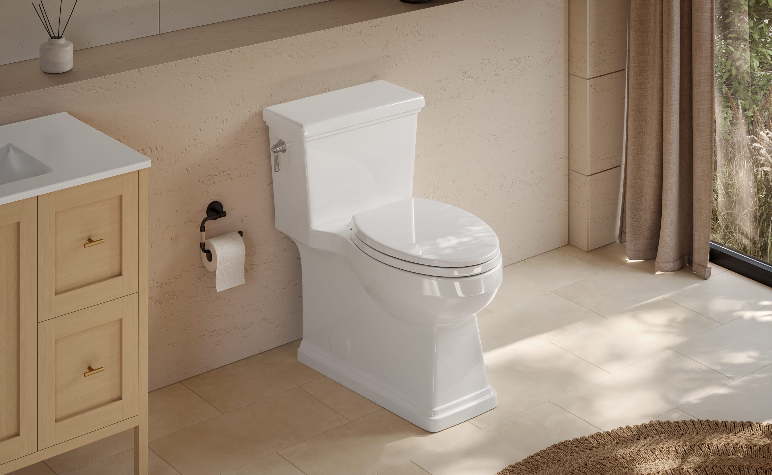 White Toilet 3D Shot