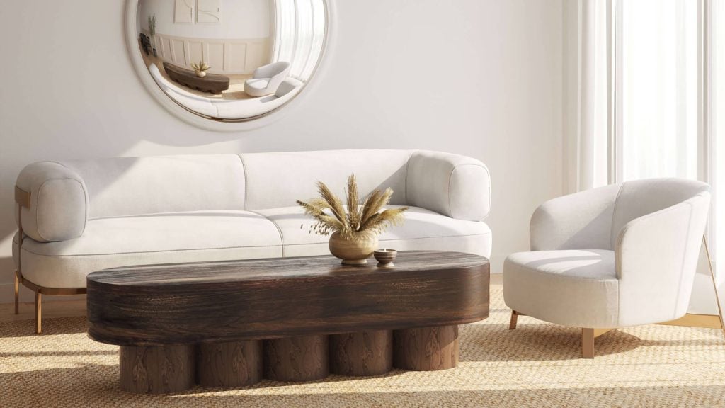 3D Furniture Rendering and Visualization of Modern Living Room