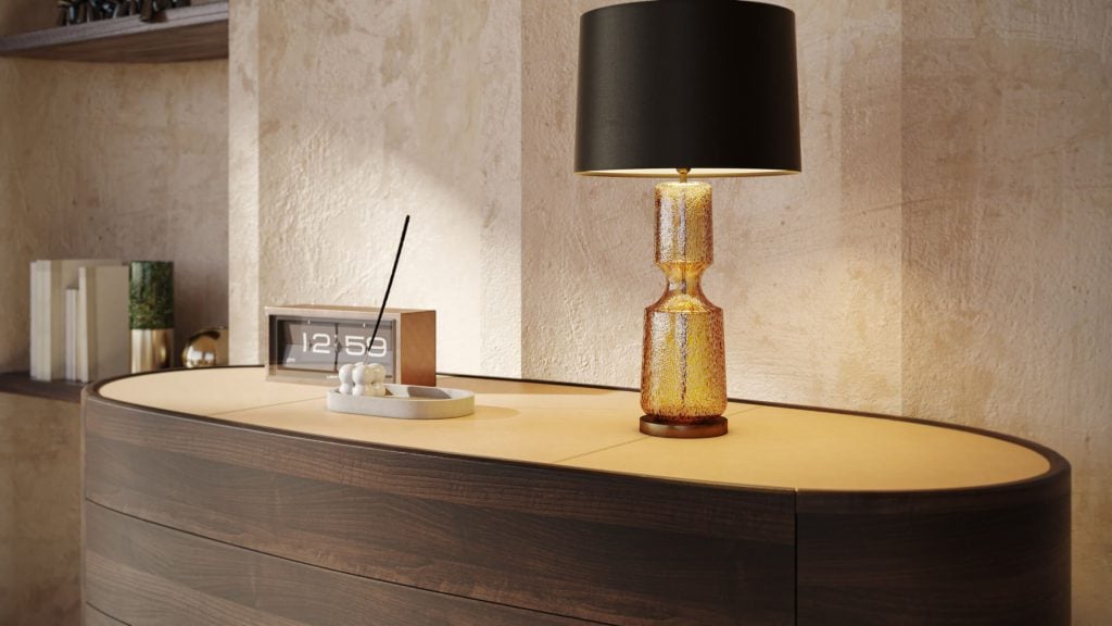 Photorealistic 3D Furniture Rendering and Visualization of a Lamp