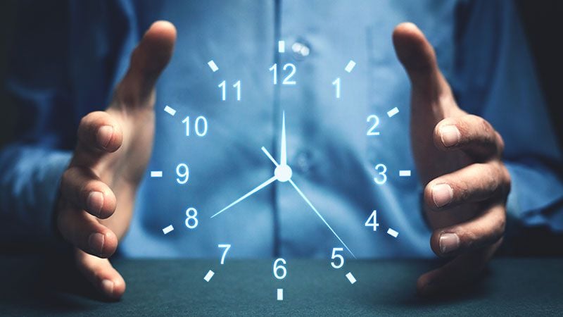 A Man Visualizing Time Allocated for Virtual 3D Product Photography