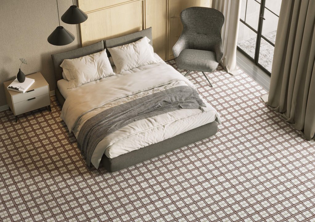 3D Interior Visualization of Modern Bedroom with Furniture Rendering