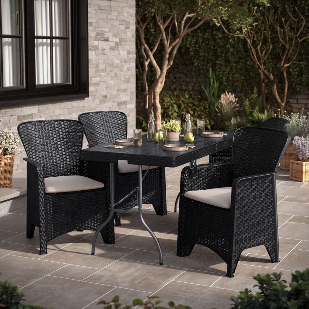 3D fittings Rendering of Outdoor Patio Set – Photorealistic Visualization