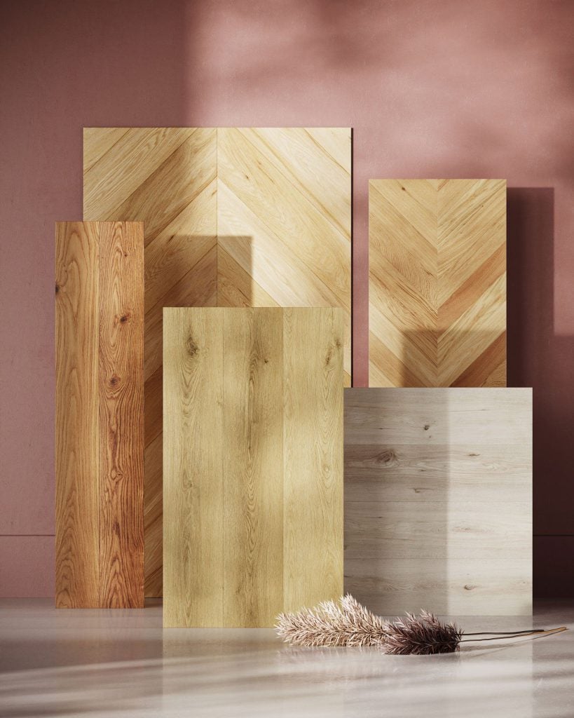 3D fittings Visualization and Rendering of Wooden Panels