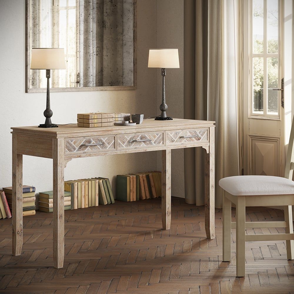 3D Furniture Rendering and Visualization of a Classic Wooden Desk